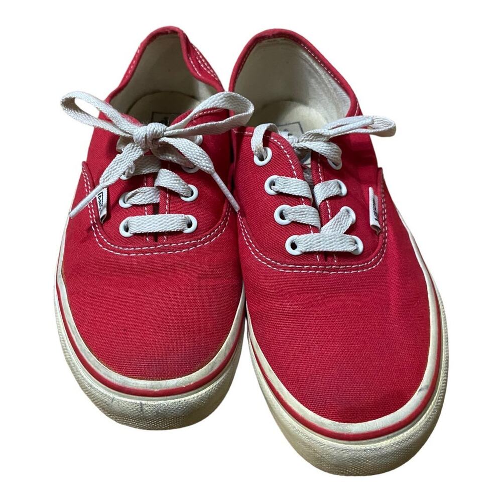 Original Kids Vans off the wall skateboard red shoes youth size 3